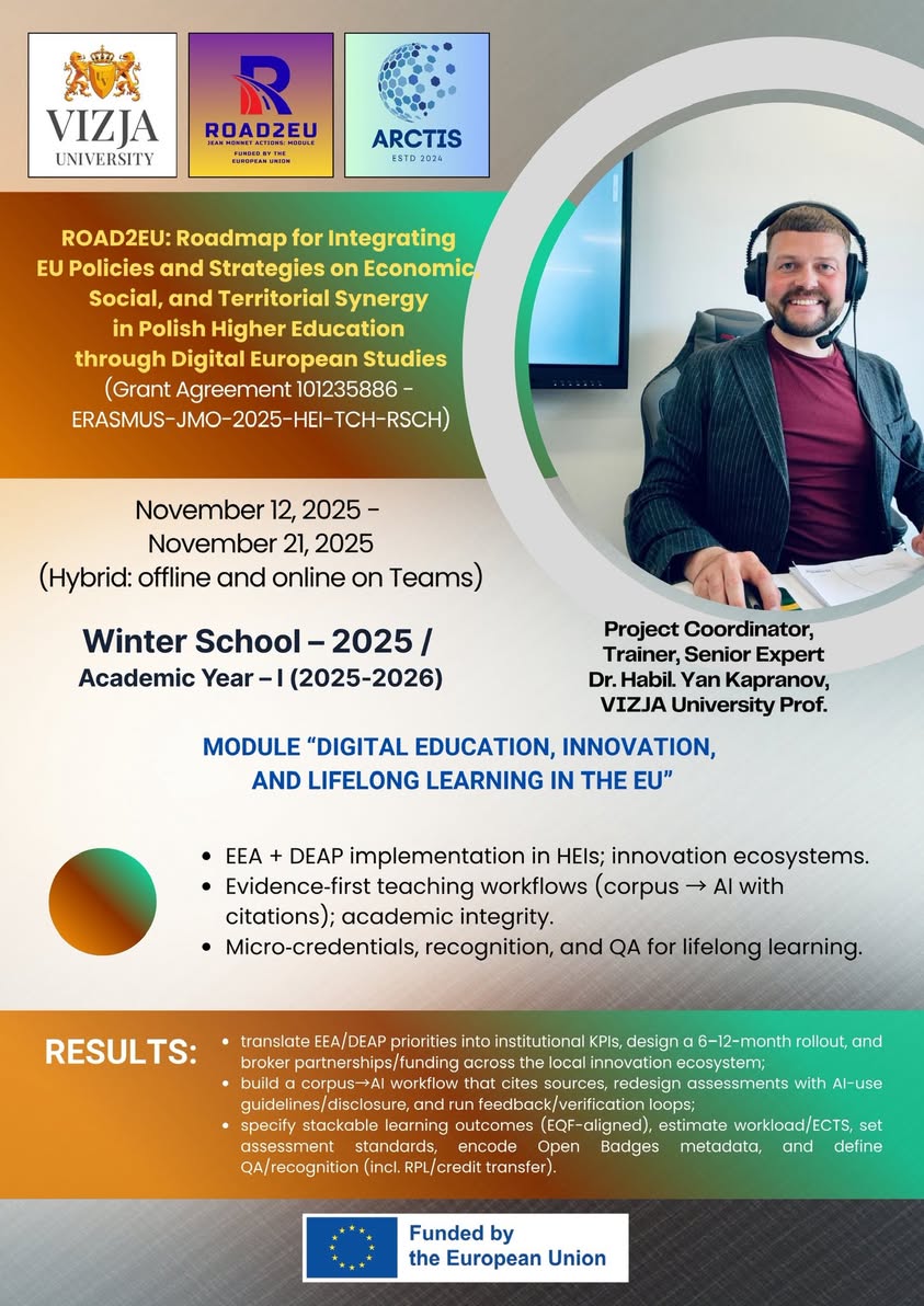 ROAD2EU Winter School 2025 Announced at VIZJA University
