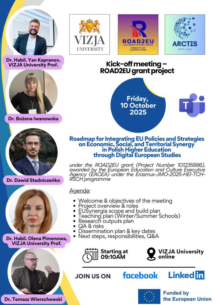 ROAD2EU Kick-Off Meeting Announced for 10 October 2025