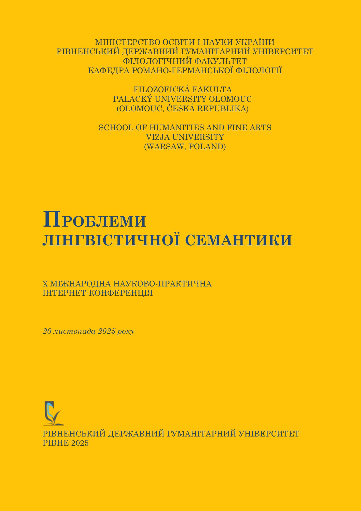 Cover of the 2025 conference proceedings The Problems of Linguistic Semantics